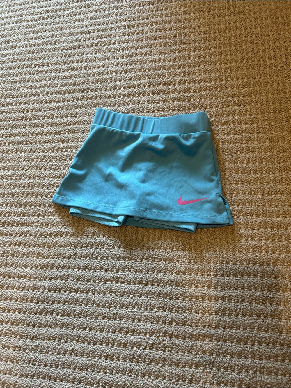 Baby Nike Dry Fit Skort Blue with Pink Swoosh - Picture 2 of 7